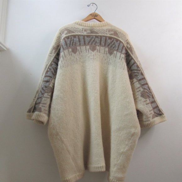 Vintage Iceland Pure Wool Long Cardigan Sweater XXL - Picture 5 of 6